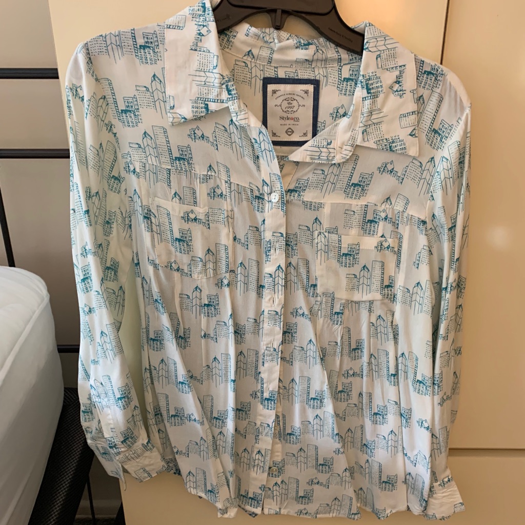 Style&Co Petite Button Down